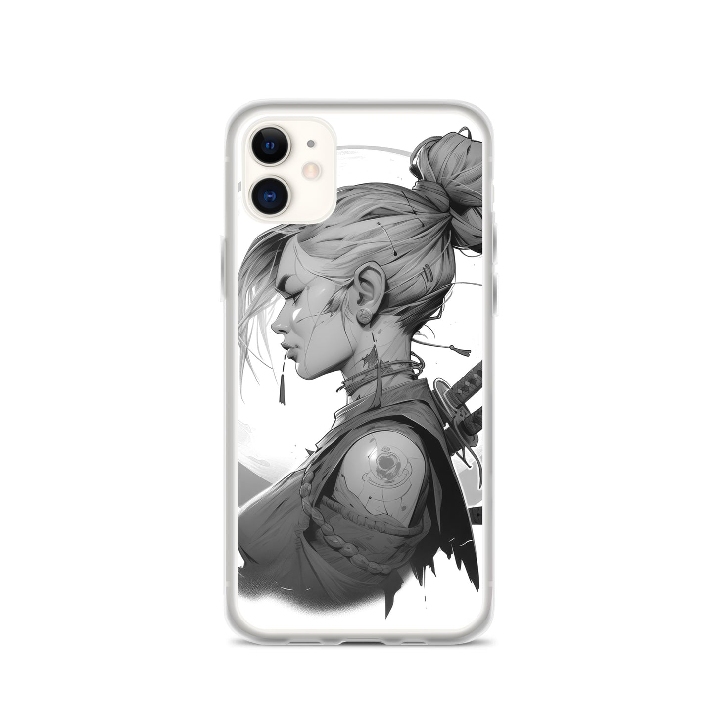 Clear Case for iPhone® Samurai Girl 11