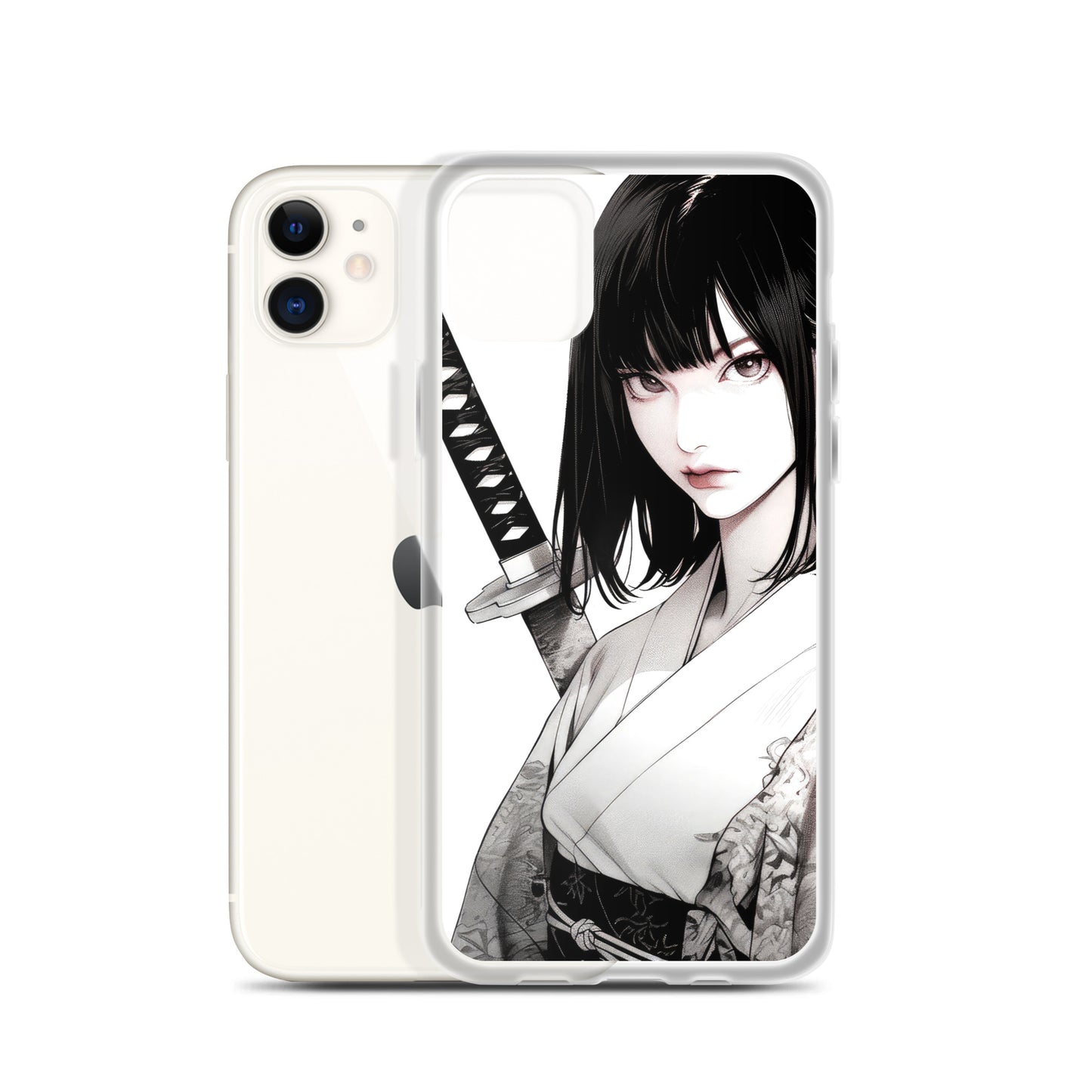 Clear Case for iPhone® Samurai Girl One