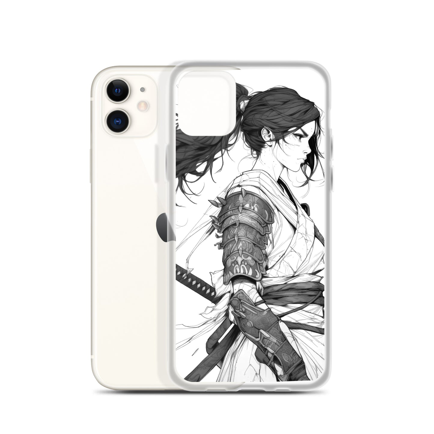 Clear Case for iPhone® Samurai Girl 5