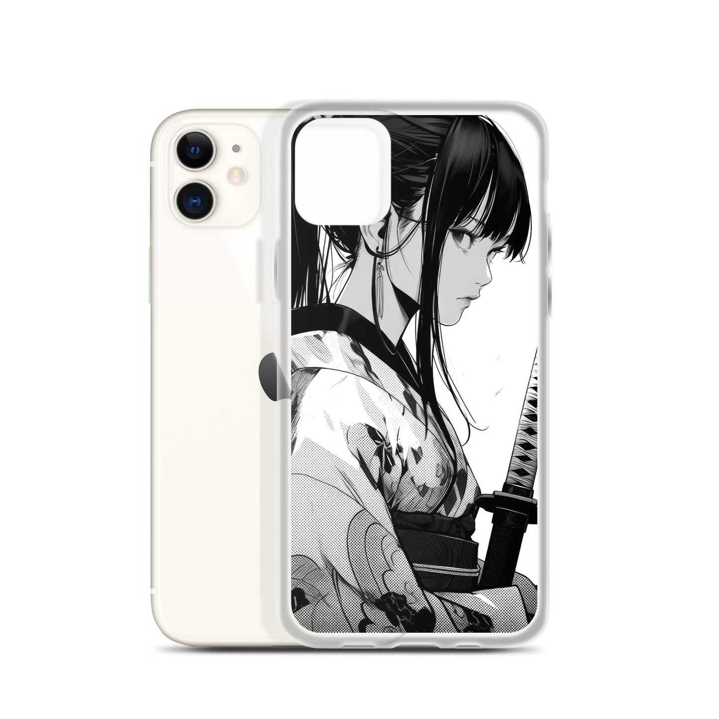 Clear Case for iPhone® Samurai Girl 7