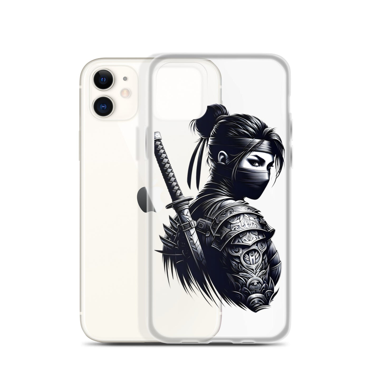 Clear Case for iPhone® Samurai Girl 12