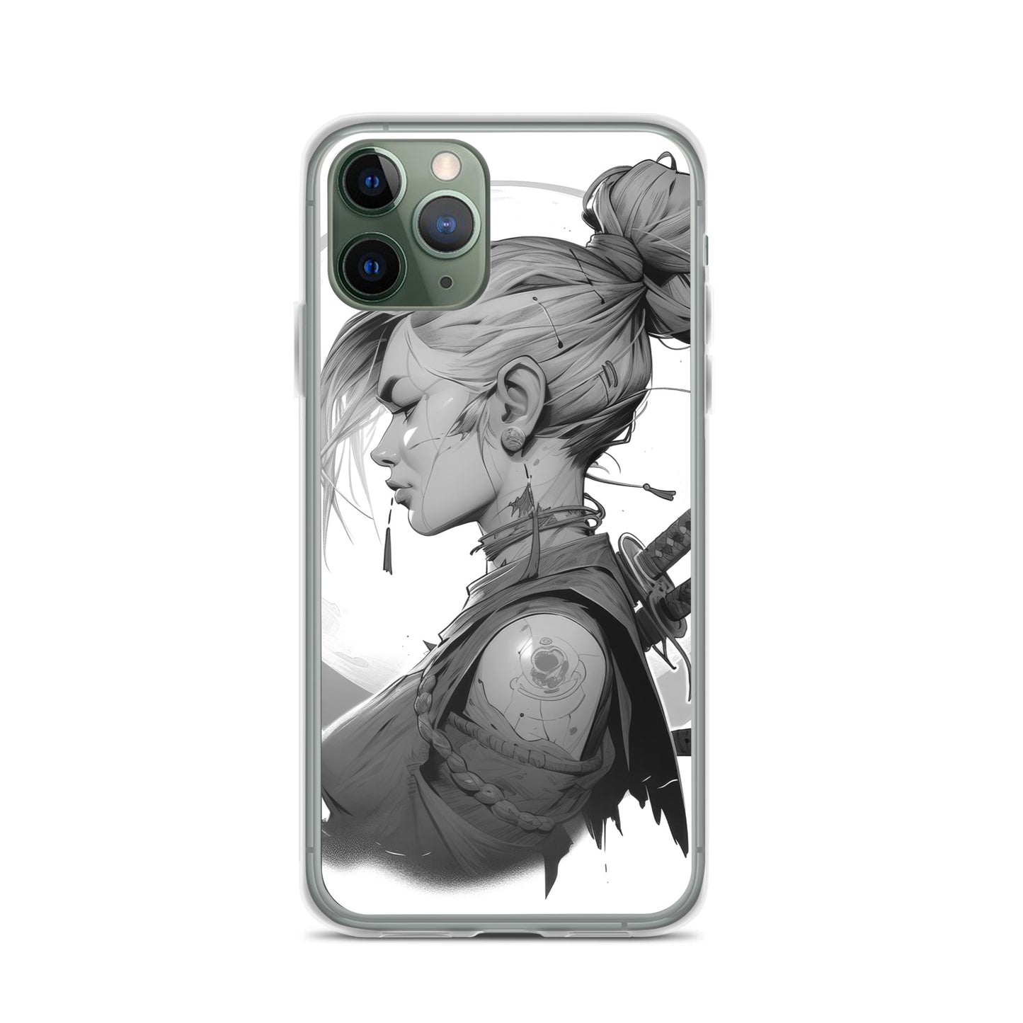 Clear Case for iPhone® Samurai Girl 11