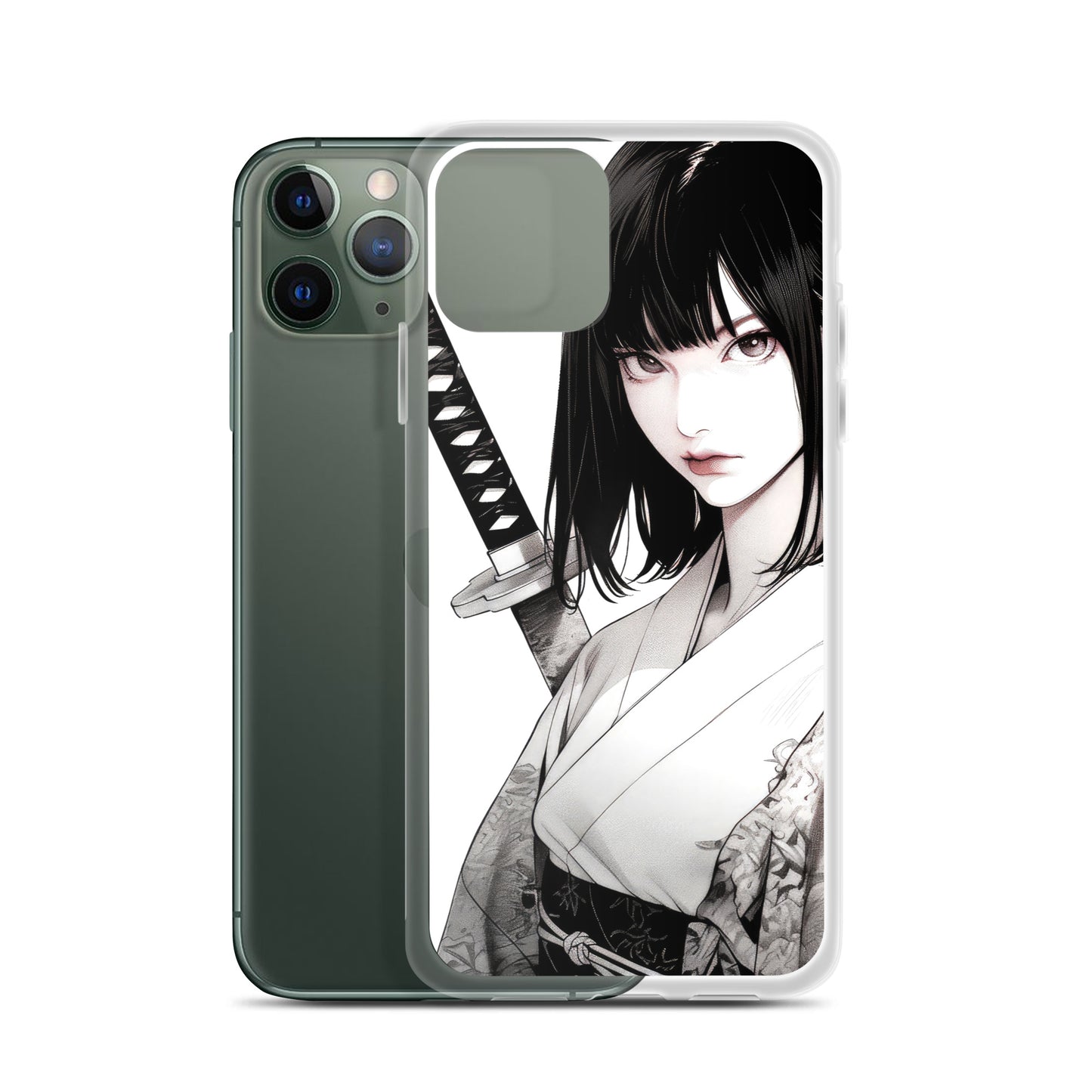 Clear Case for iPhone® Samurai Girl One