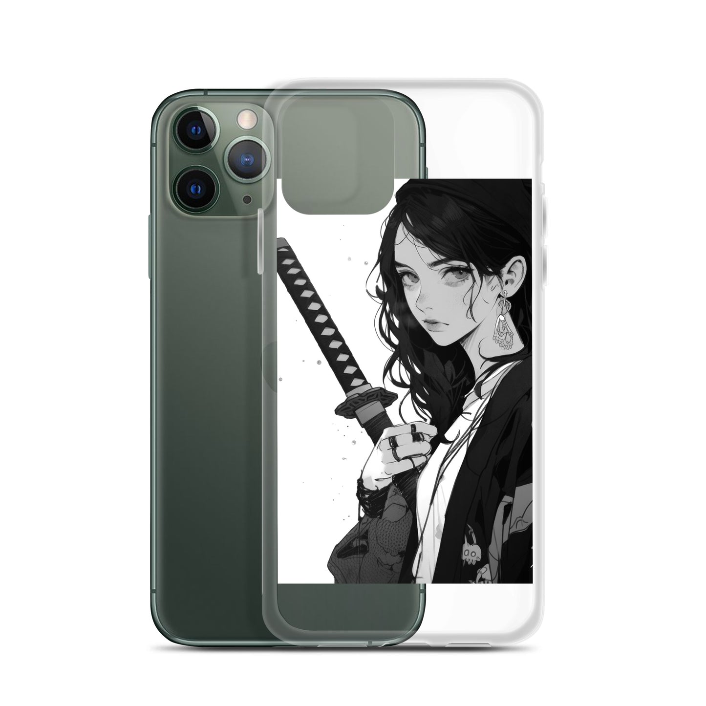 Clear Case for iPhone® Samurai Girl 8