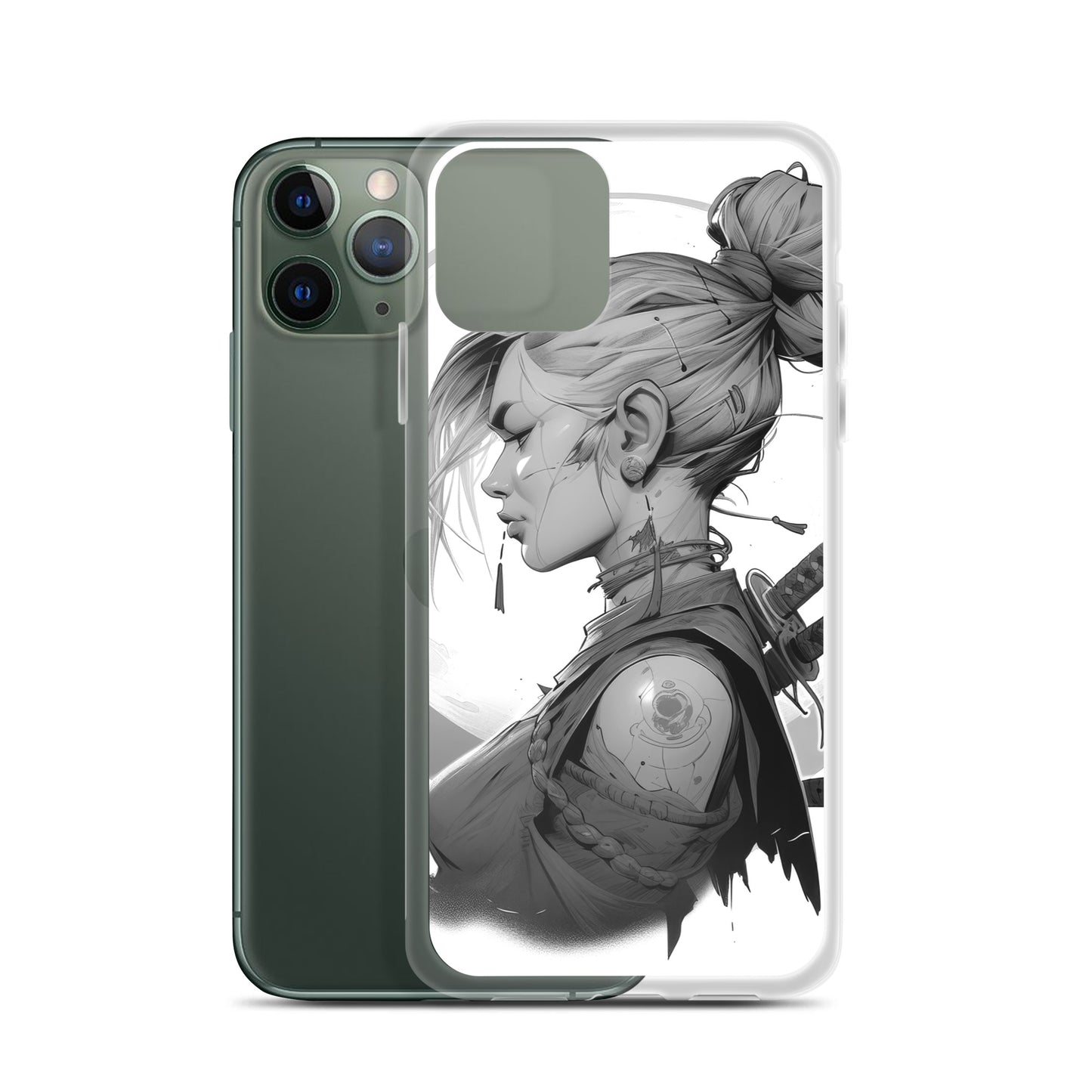 Clear Case for iPhone® Samurai Girl 11