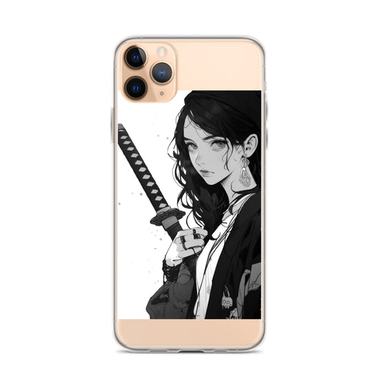 Clear Case for iPhone® Samurai Girl 8