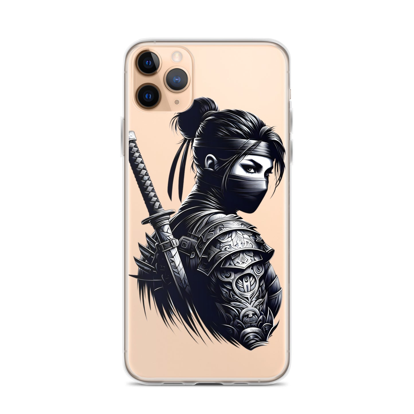 Clear Case for iPhone® Samurai Girl 12