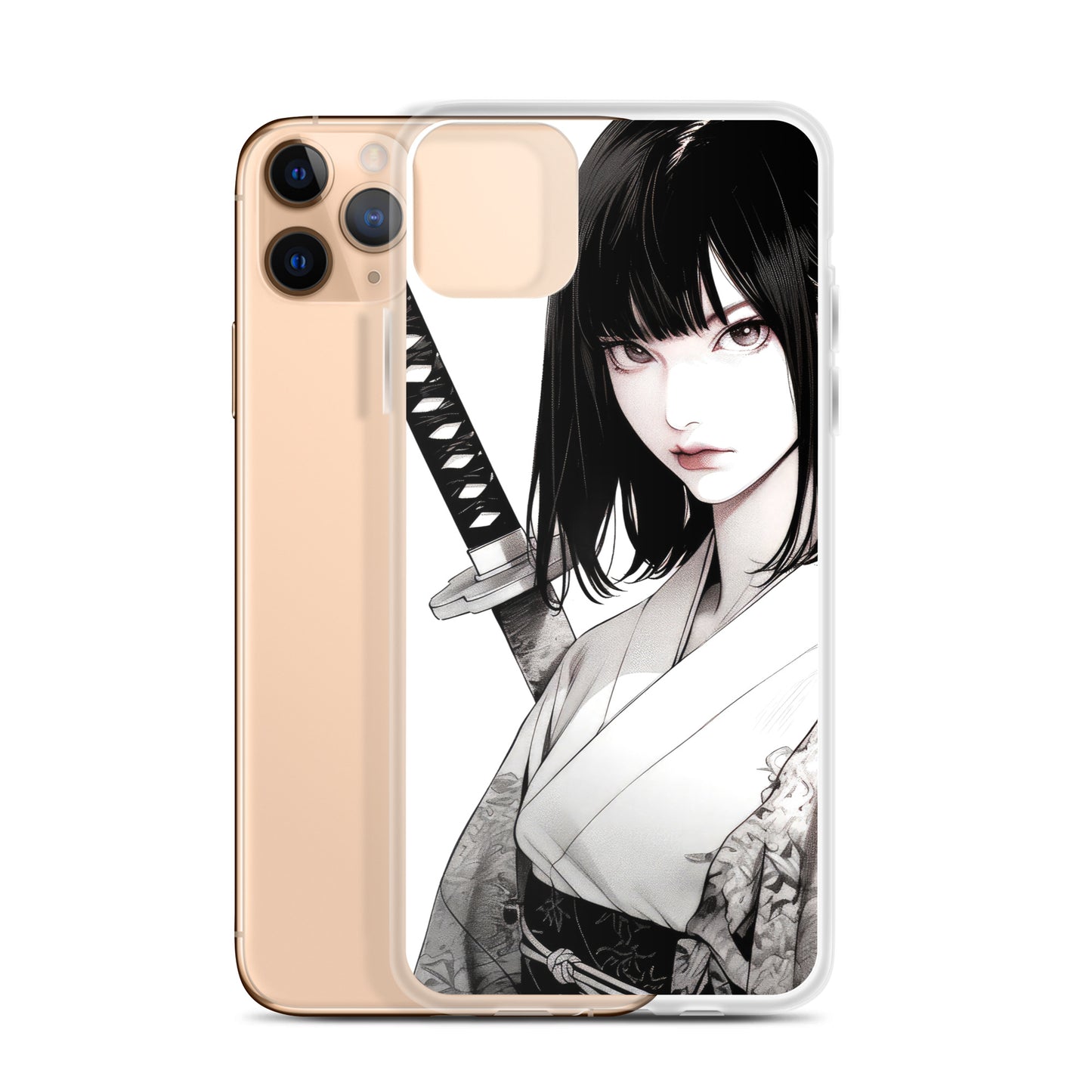 Clear Case for iPhone® Samurai Girl One