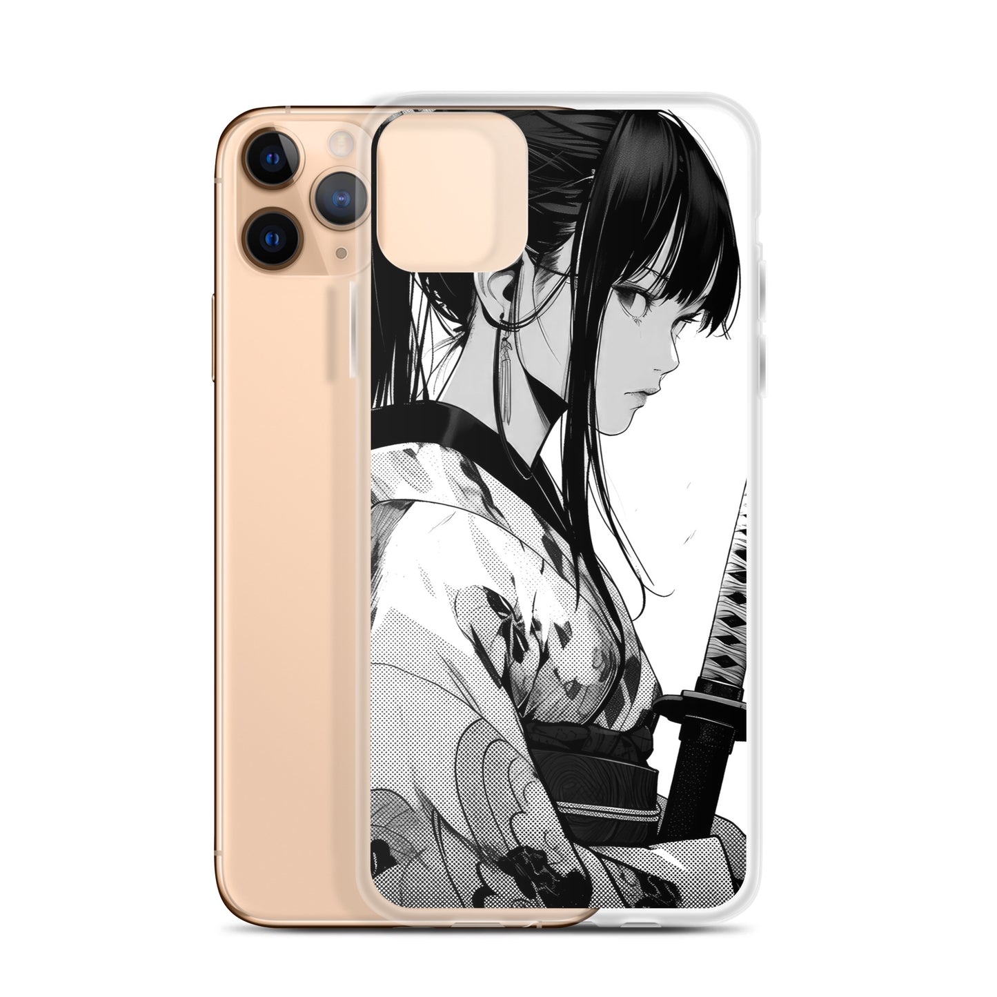 Clear Case for iPhone® Samurai Girl 7