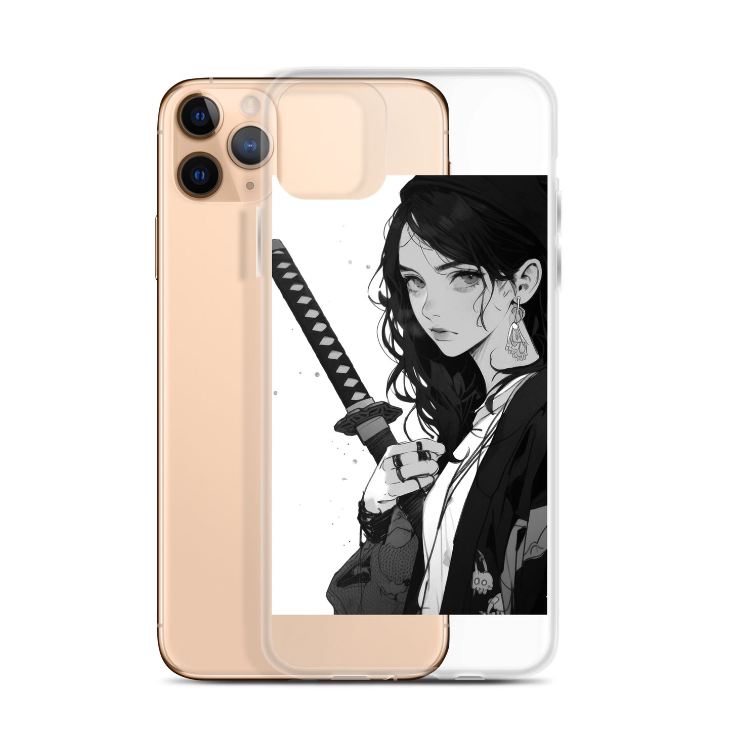 Clear Case for iPhone® Samurai Girl 8