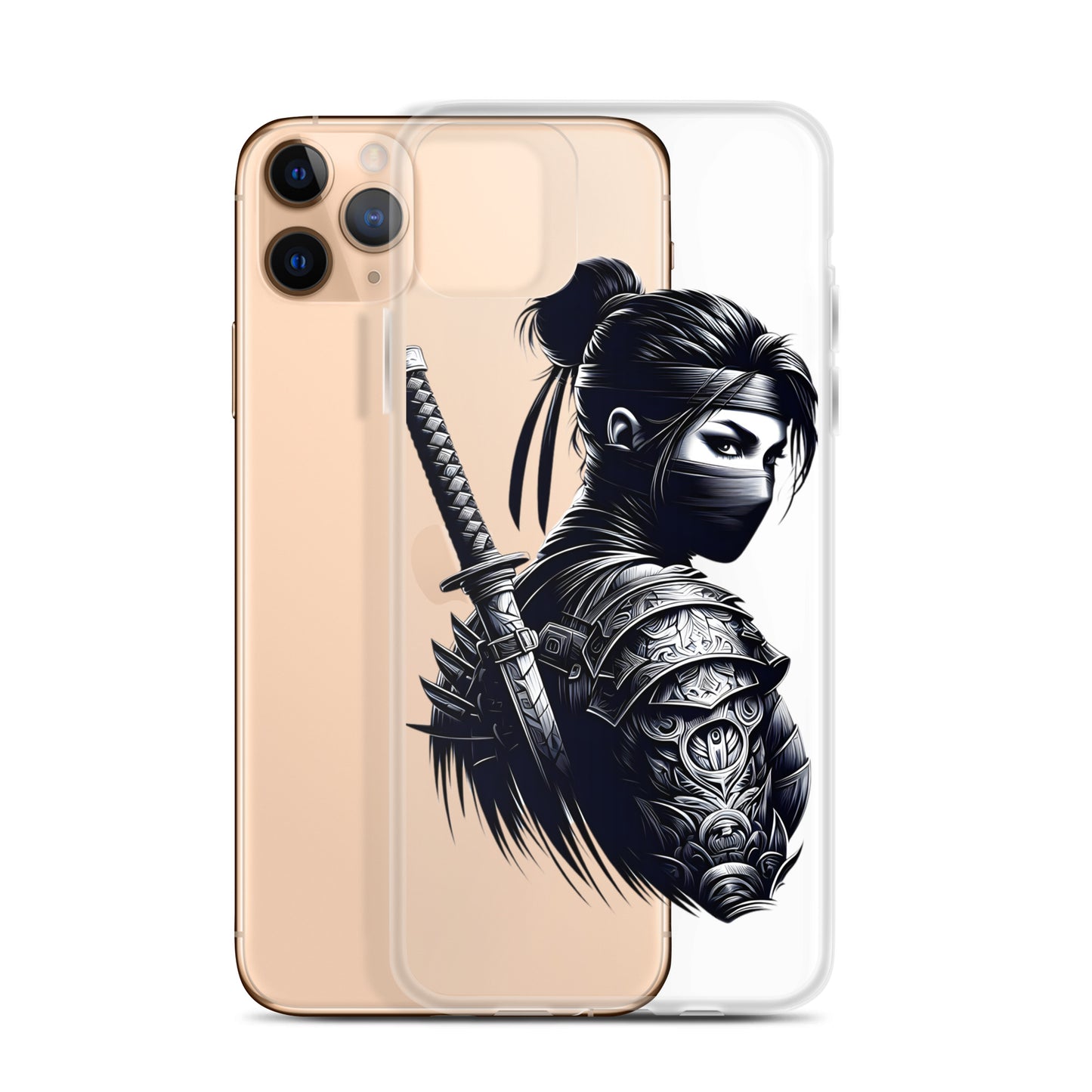 Clear Case for iPhone® Samurai Girl 12