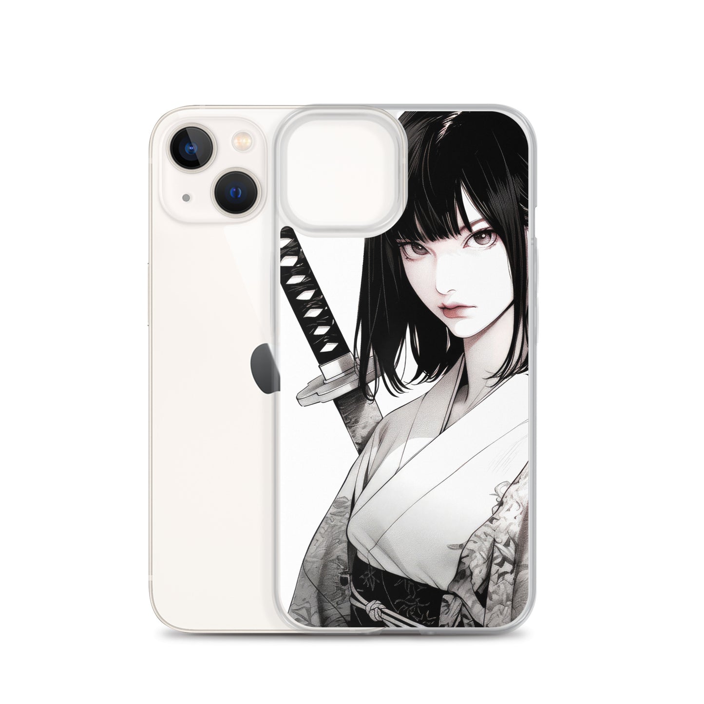 Clear Case for iPhone® Samurai Girl One