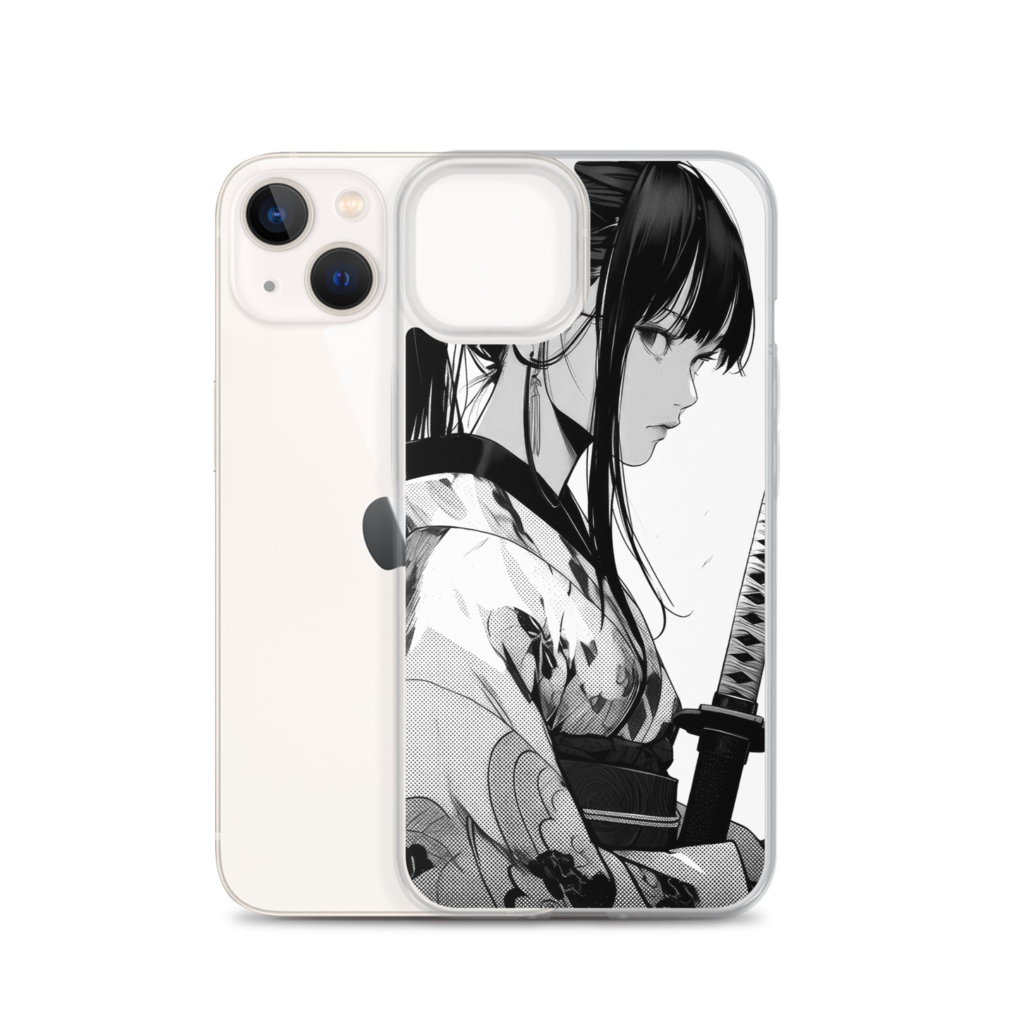 Clear Case for iPhone® Samurai Girl 7