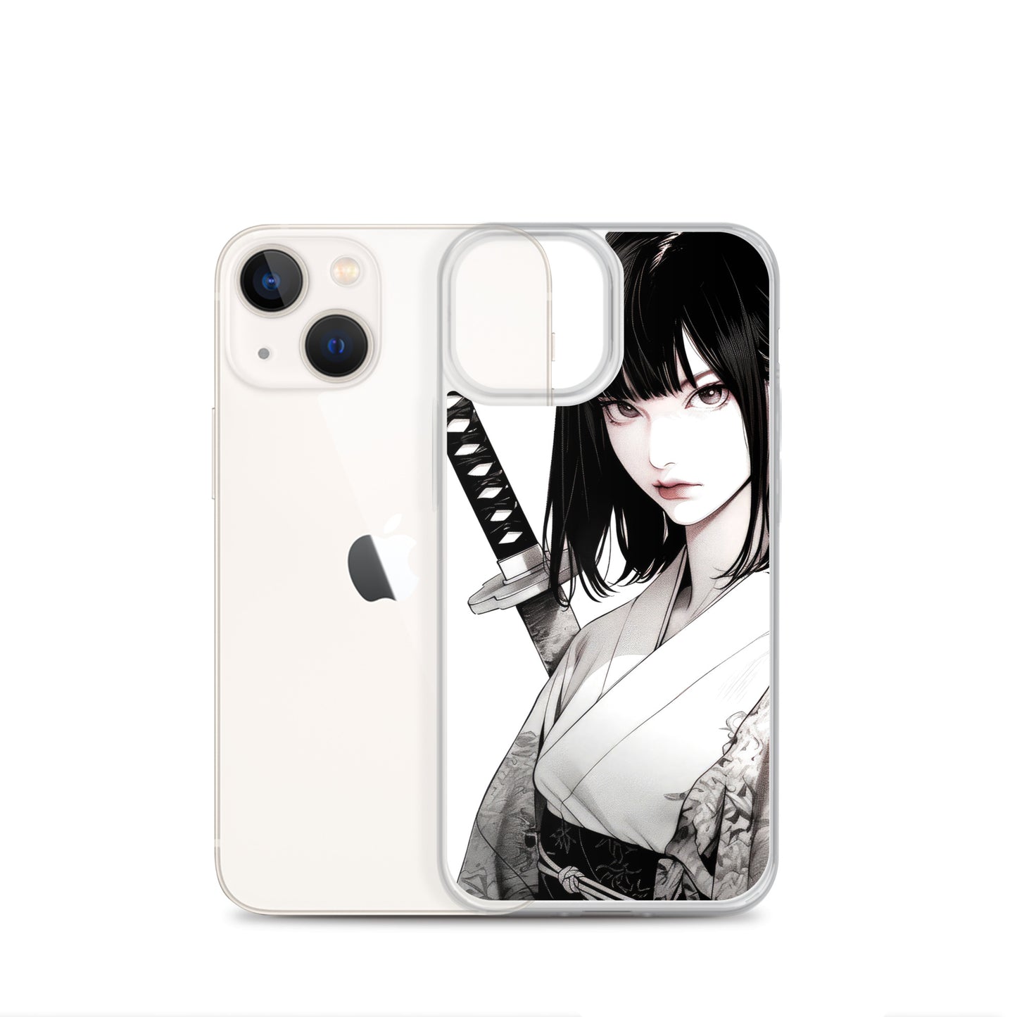 Clear Case for iPhone® Samurai Girl One