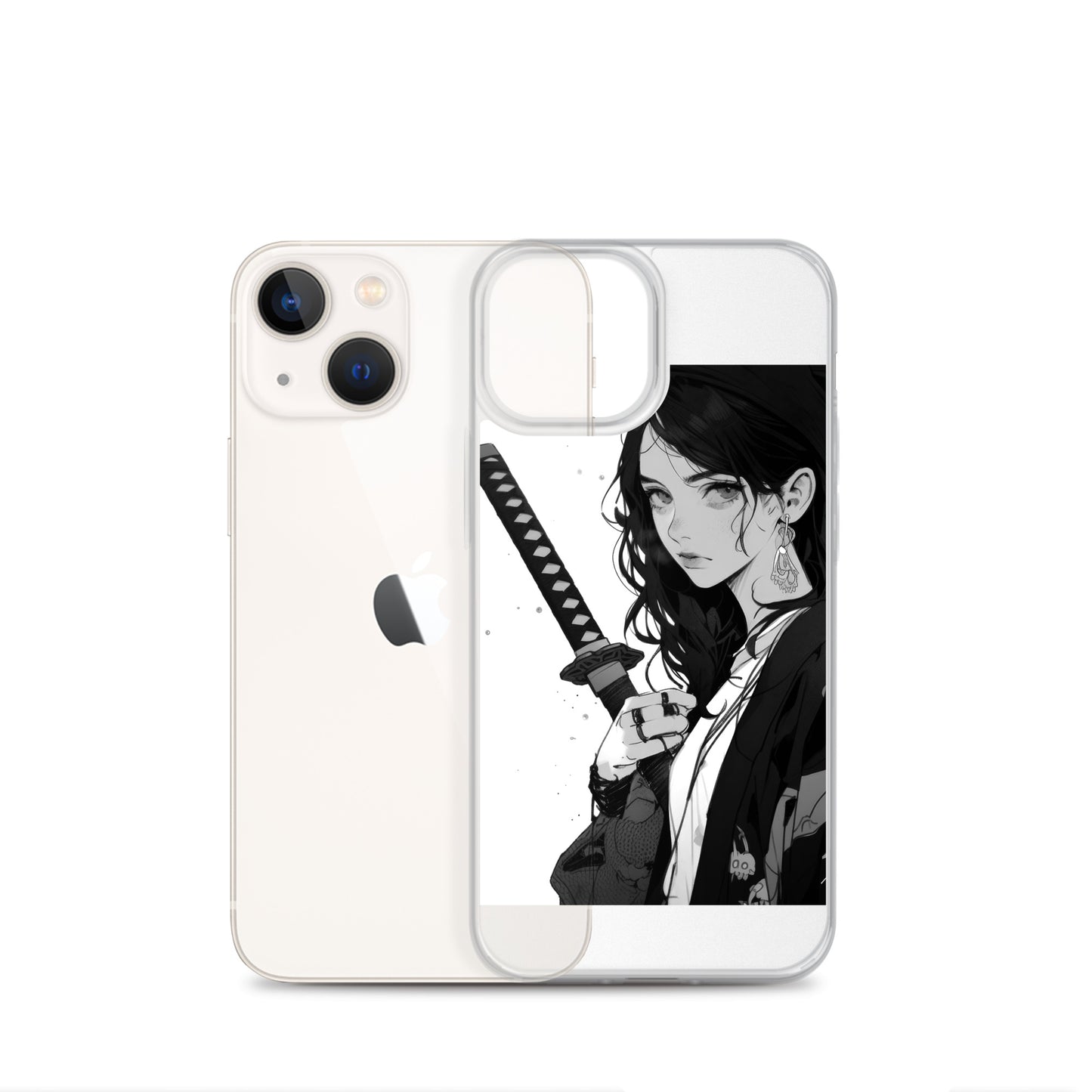 Clear Case for iPhone® Samurai Girl 8