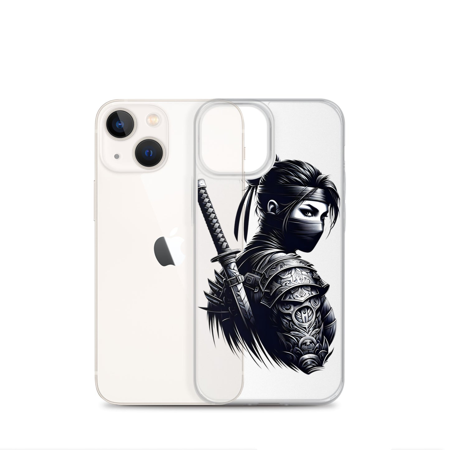 Clear Case for iPhone® Samurai Girl 12