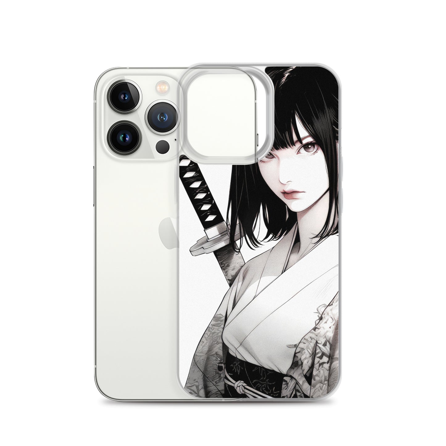 Clear Case for iPhone® Samurai Girl One