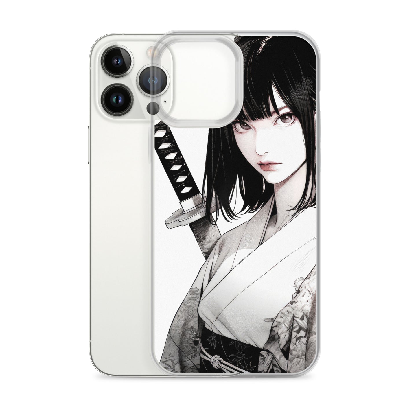 Clear Case for iPhone® Samurai Girl One