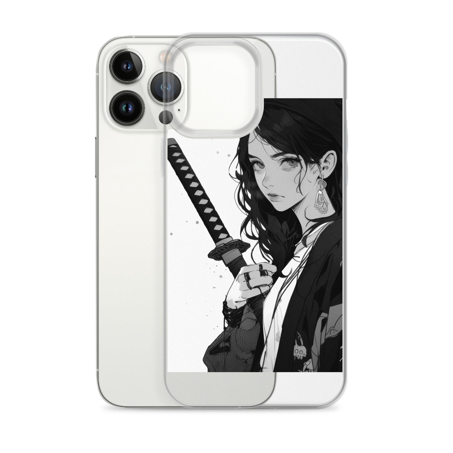 Clear Case for iPhone® Samurai Girl 8