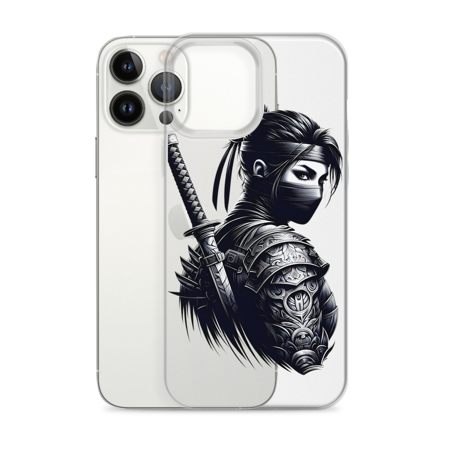 Clear Case for iPhone® Samurai Girl 12