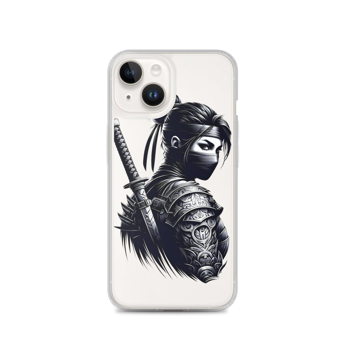 Clear Case for iPhone® Samurai Girl 12