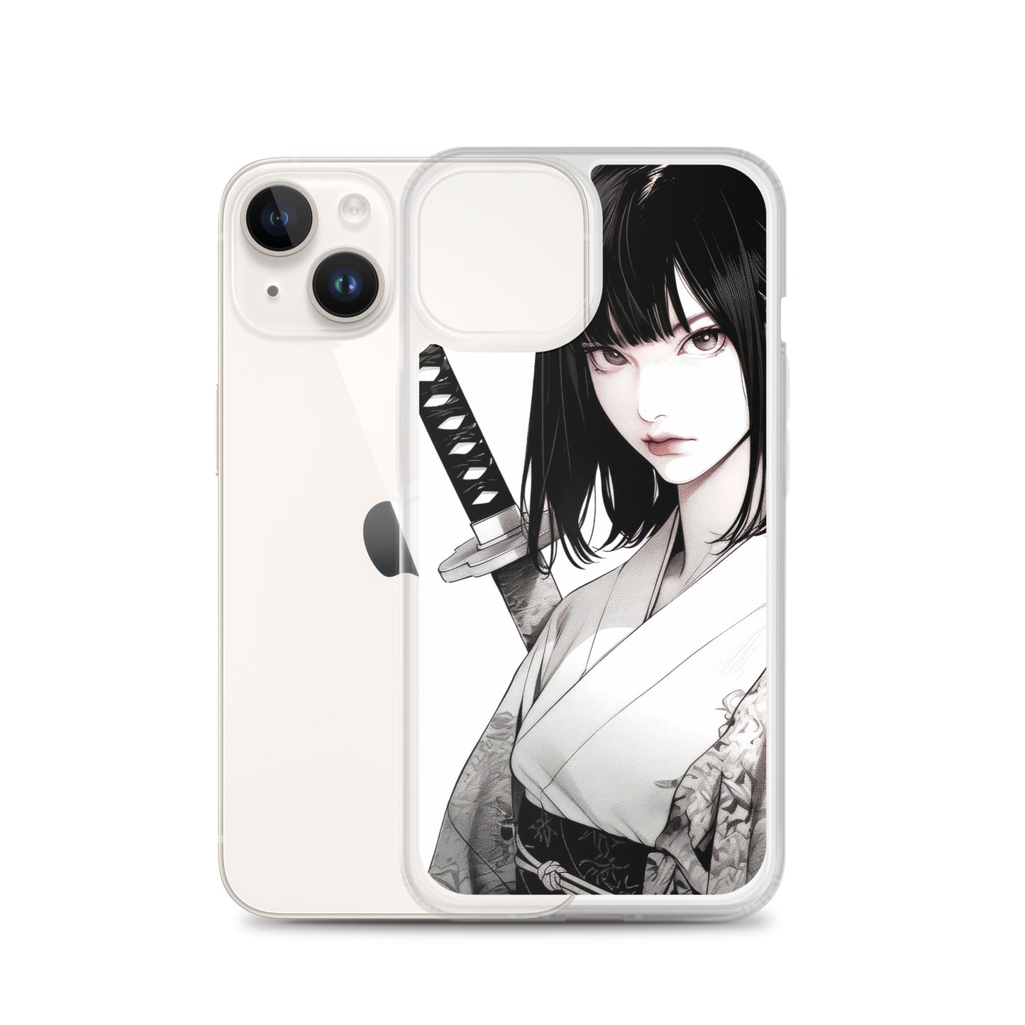 Clear Case for iPhone® Samurai Girl One