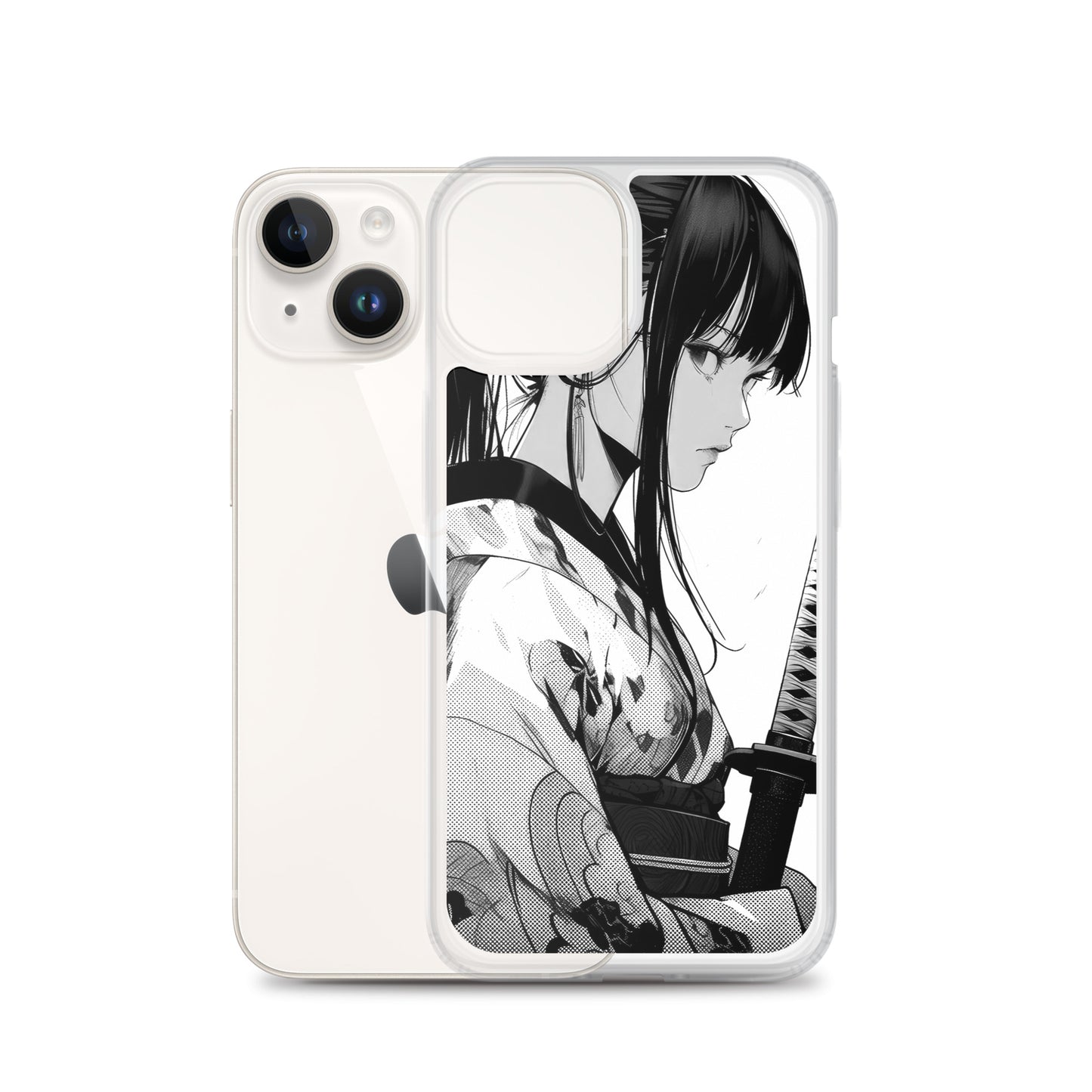 Clear Case for iPhone® Samurai Girl 7