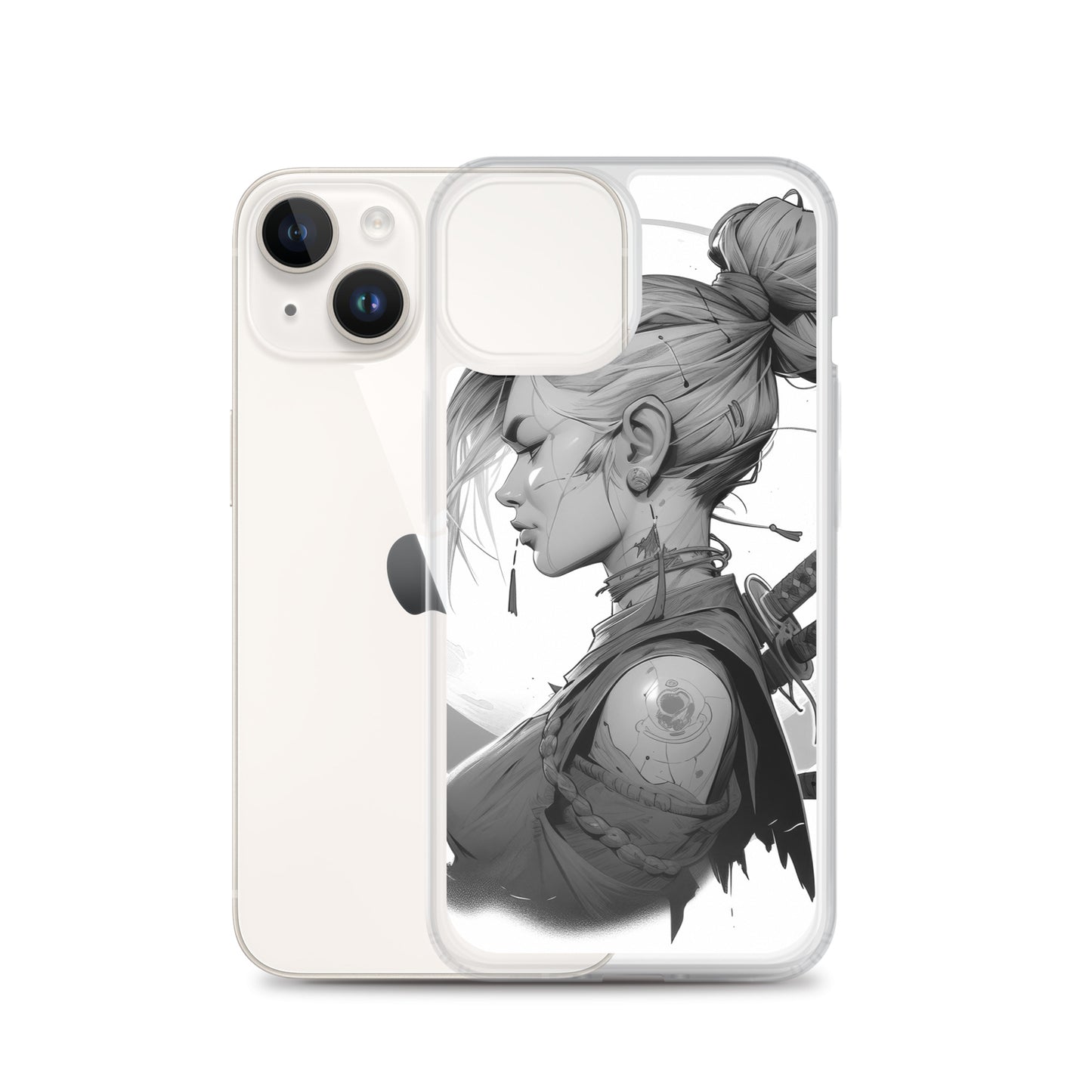 Clear Case for iPhone® Samurai Girl 11