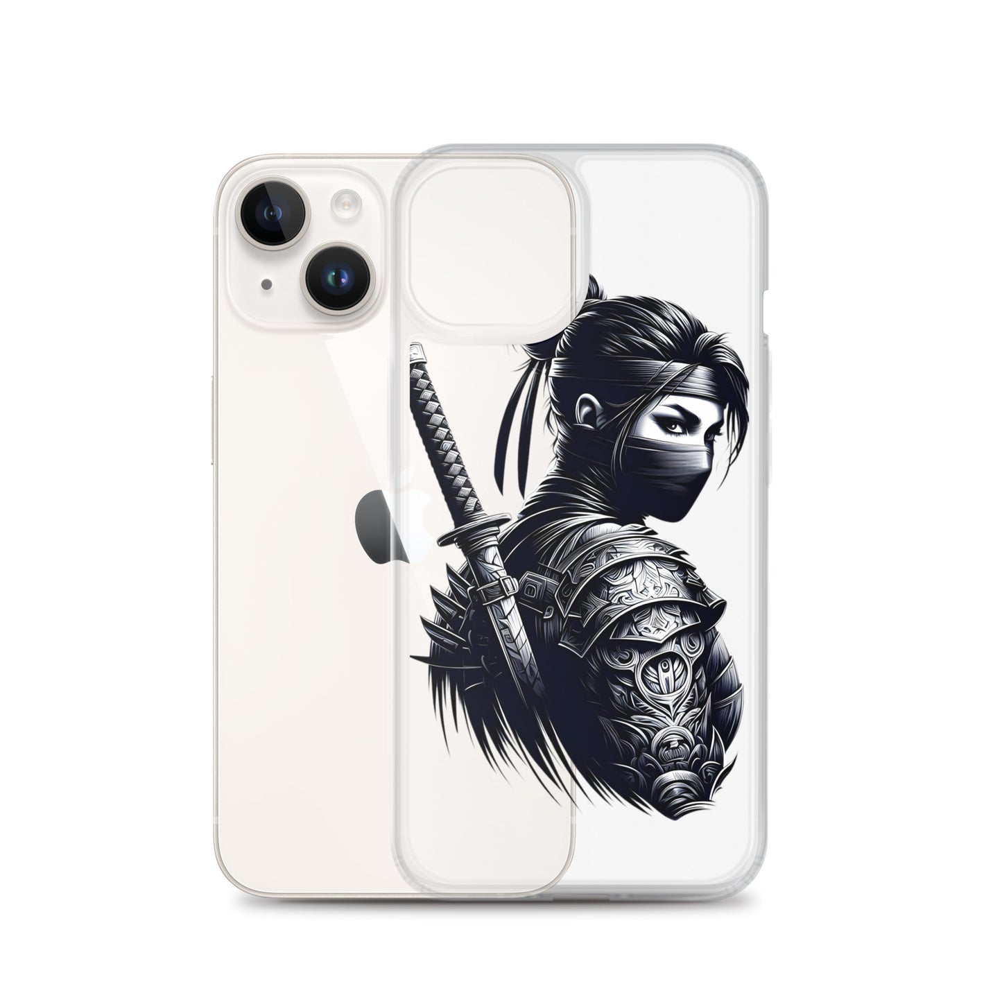 Clear Case for iPhone® Samurai Girl 12