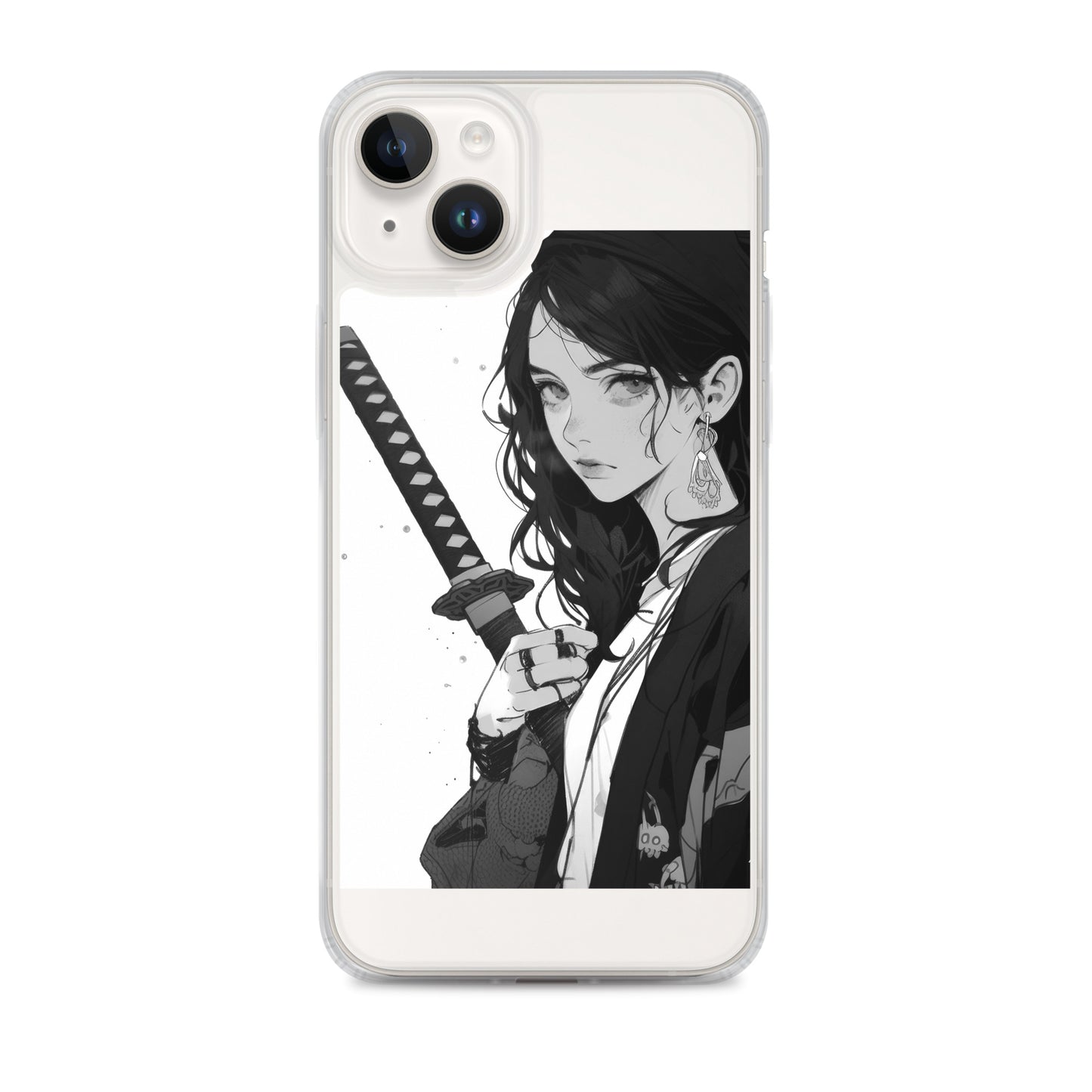 Clear Case for iPhone® Samurai Girl 8