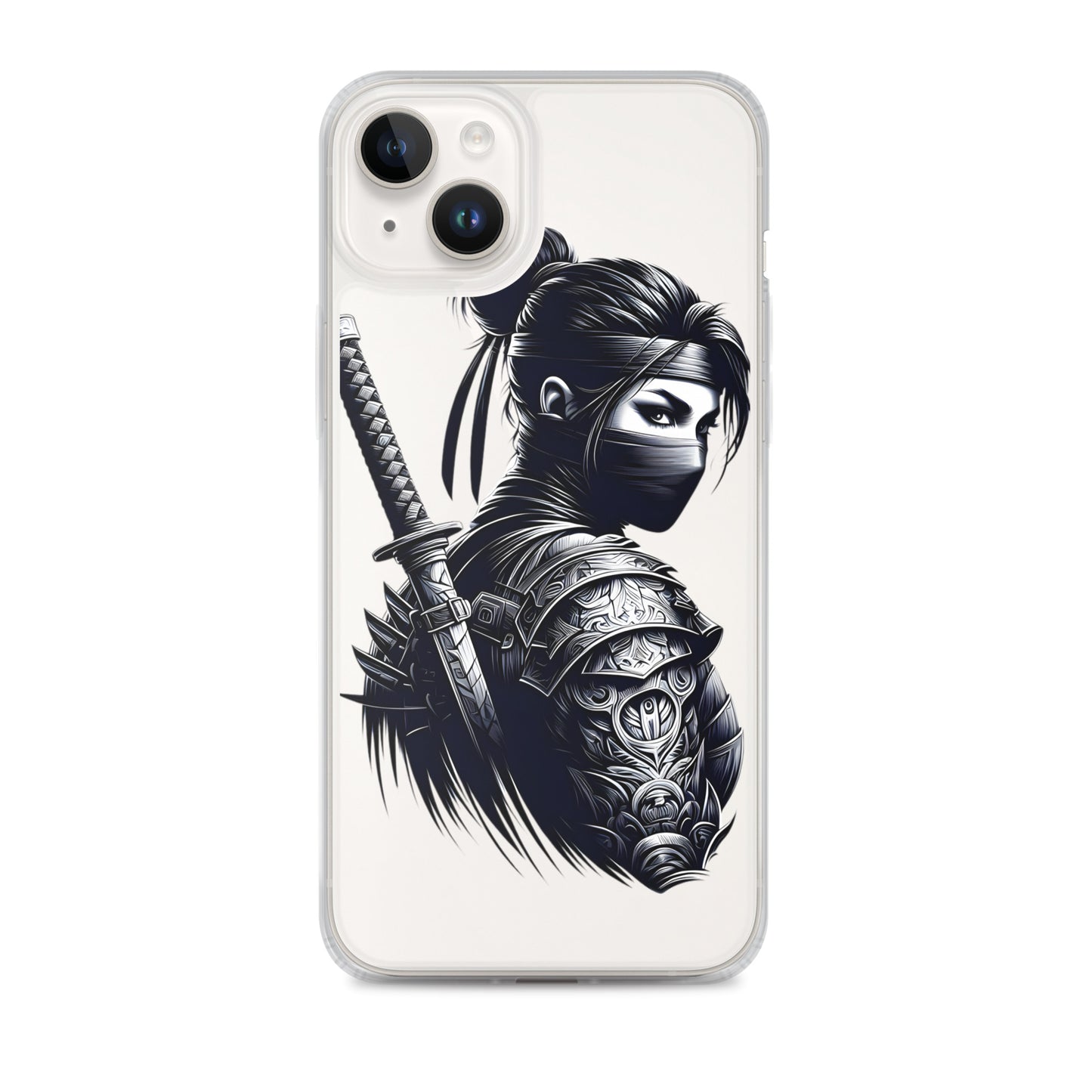 Clear Case for iPhone® Samurai Girl 12