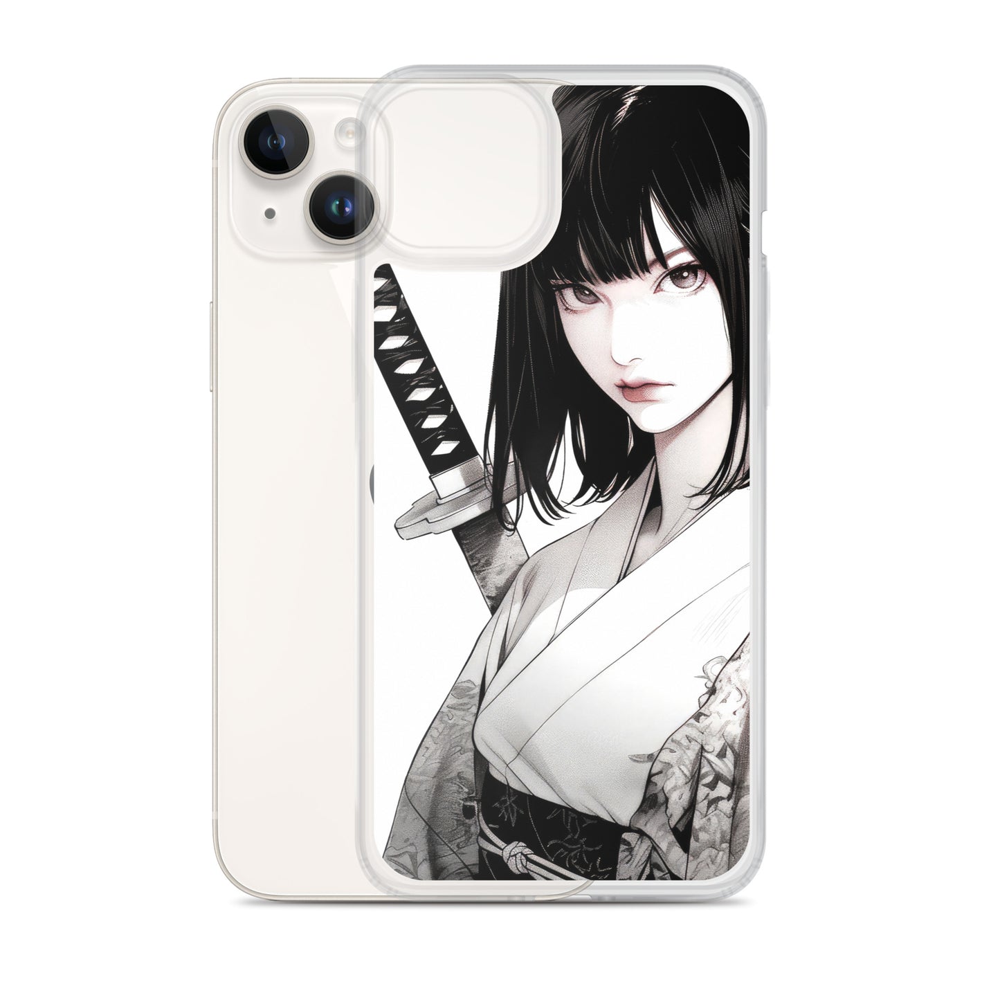 Clear Case for iPhone® Samurai Girl One