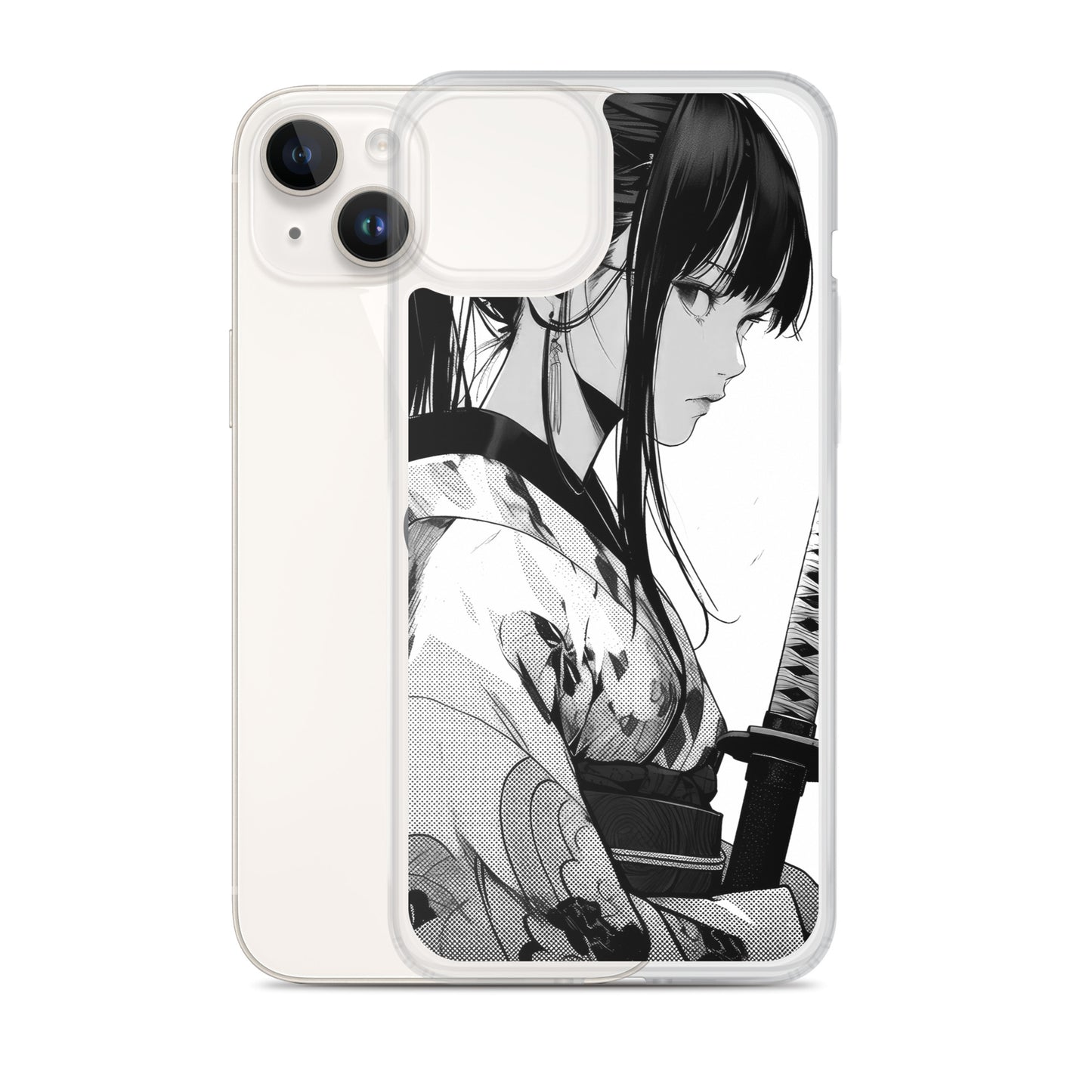 Clear Case for iPhone® Samurai Girl 7