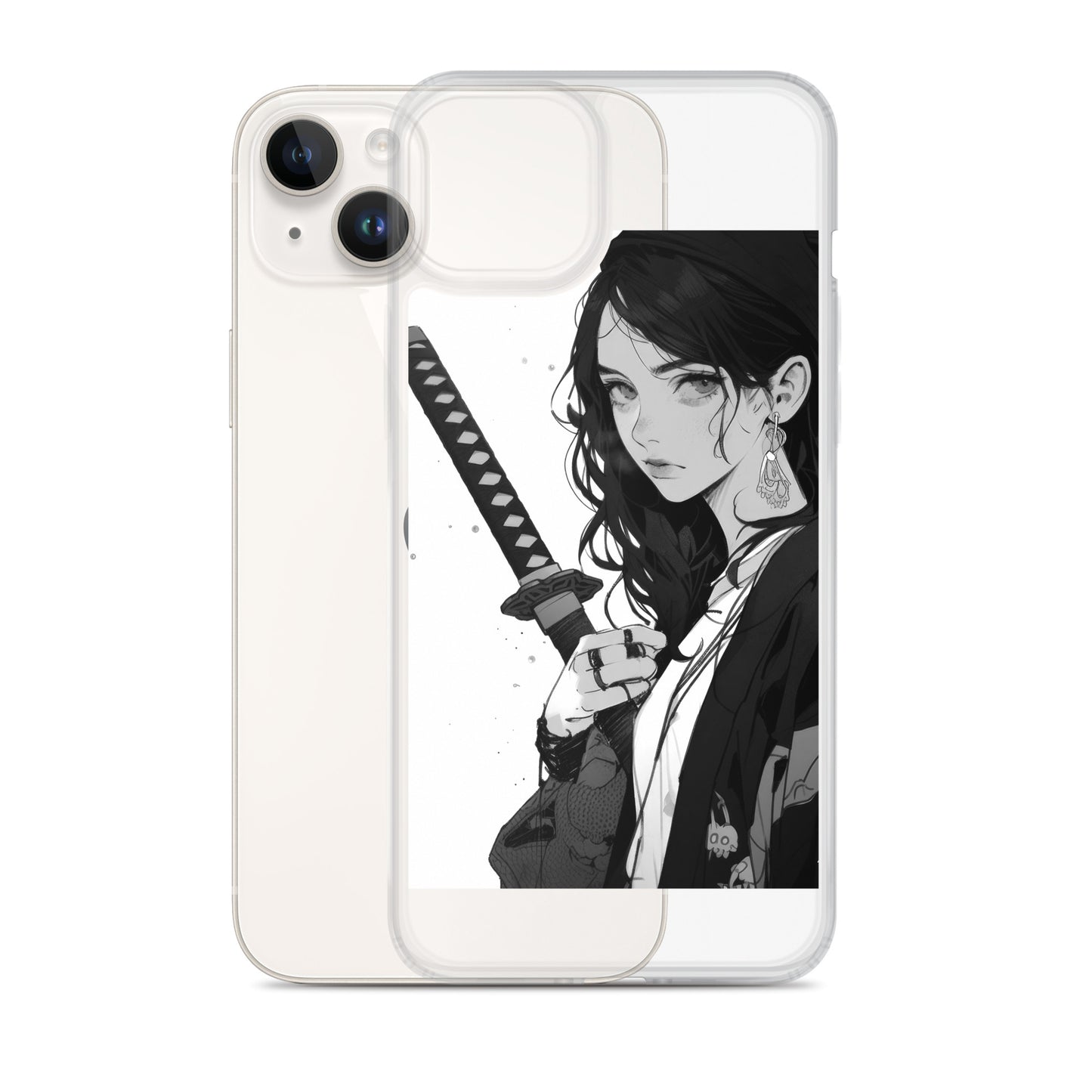 Clear Case for iPhone® Samurai Girl 8