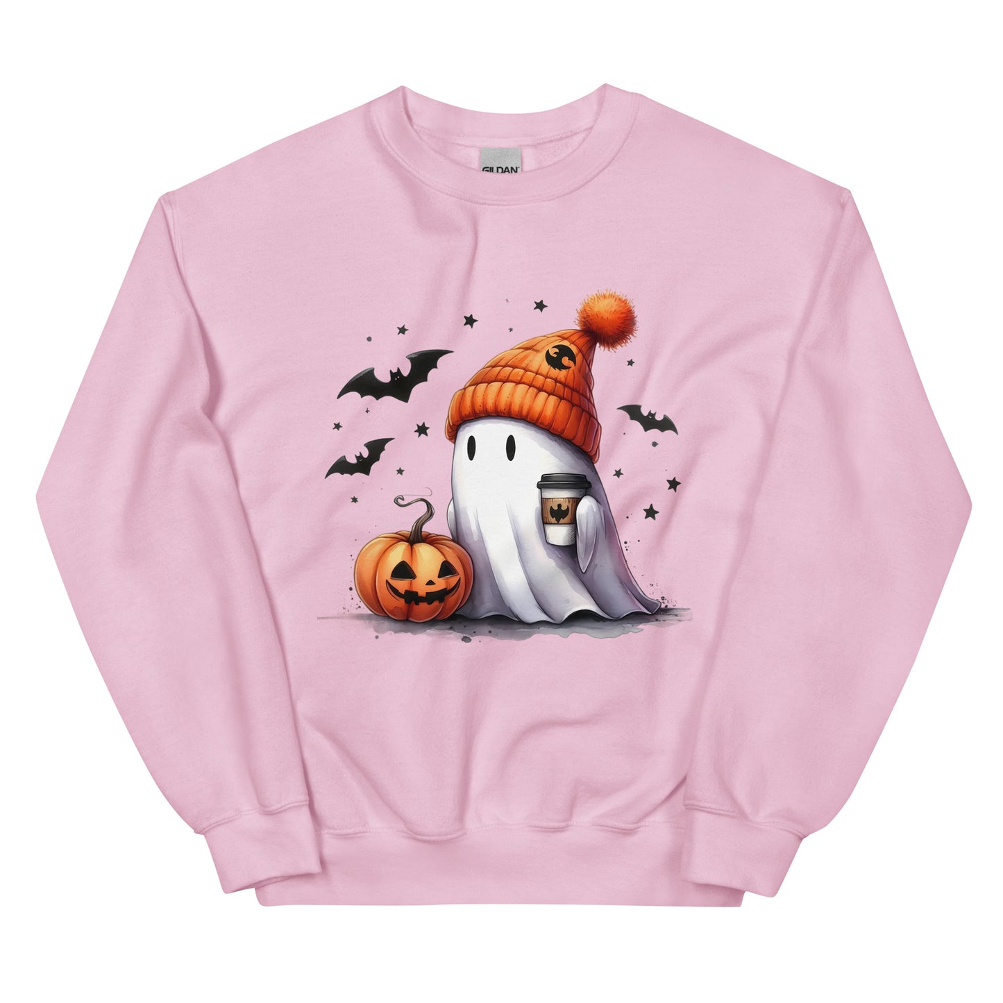 Halloween ghost sweatshirt, Lil Boo. Halloween gift, Coffee lovers