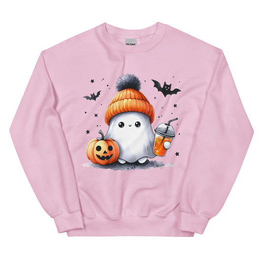 Halloween sweatshirt, Lil Boo, Cute ghost Halloween, Coffee lovers, Halloween gift